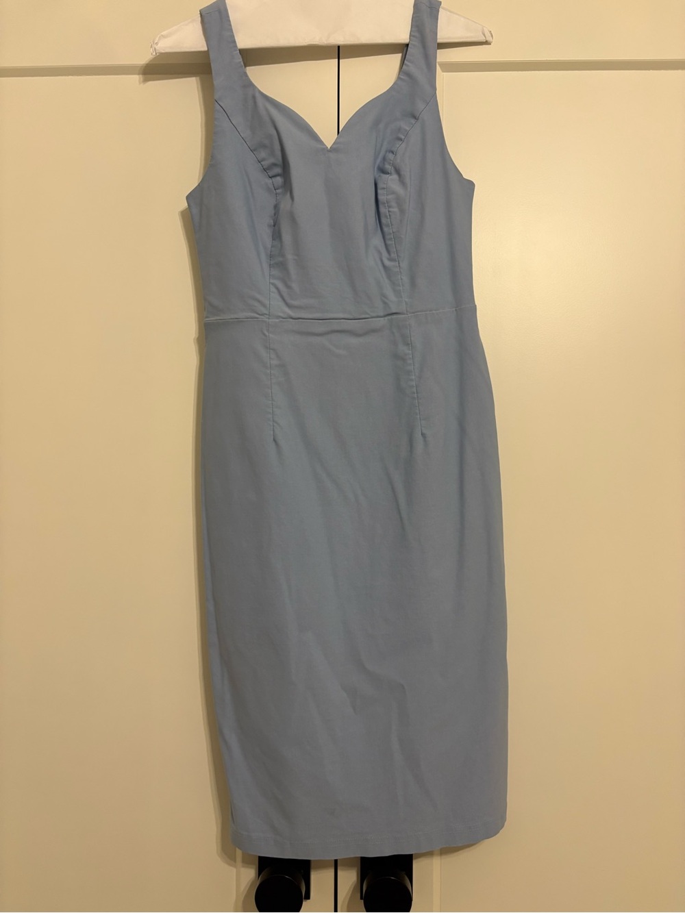 Grace Karin Powder Blue Sleeveless Sheath Midi Dress